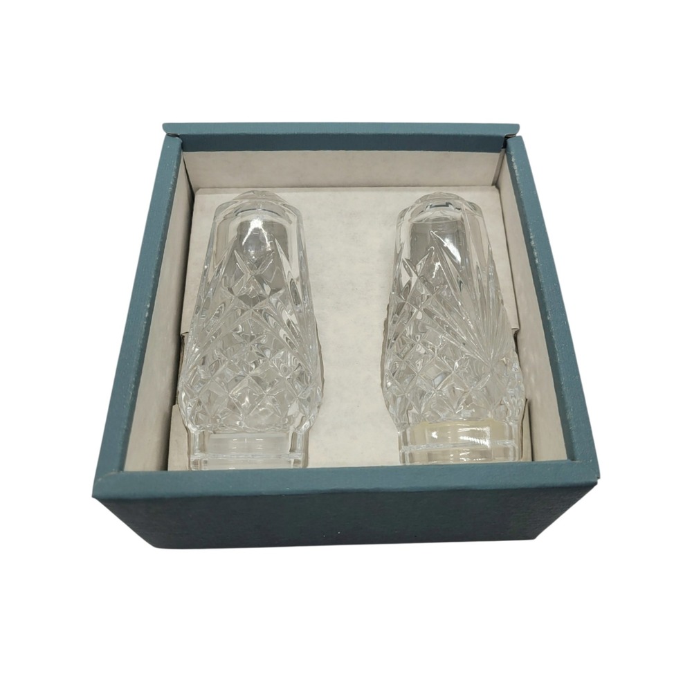 Vintage J.G. Durand Cristal France Crystal Salt and Pepper Shaker Set with‎ Box